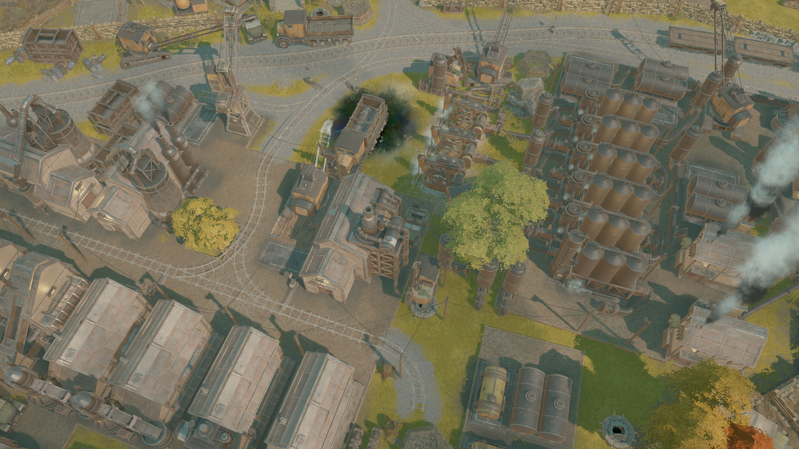 Base industrielle de Foxhole : usines, raffineries et cuves de stockage