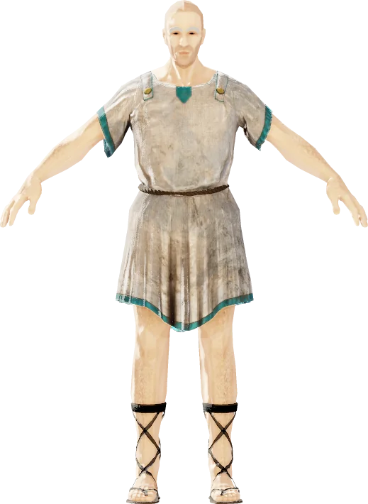Common Garment et Common Bottoms du Remnant, rendu du modèle du jeu