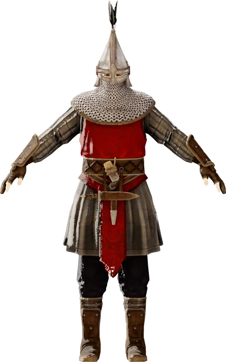 Reinforced Chest Armour, Reinforced Helmet, Reinforced Leg Armour des Ancients, rendu du modèle du jeu